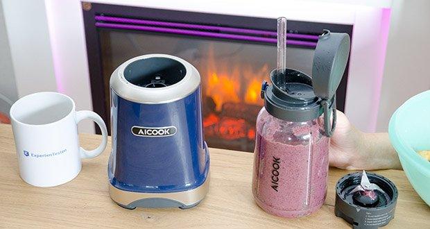 AICOOK Smoothie Maker im Test - passt problemlos in Büro, Fitnessstudio, Hotel, Zuhause...