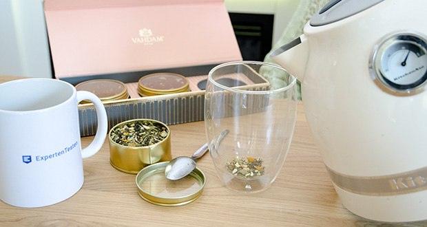 VAHDAM Sortiertes 3 Tee-Geschenkset im Test - zwei unglaublich schmackhafte Chai-Tees und ein entgiftender grüner Tee, beladen mit verehrten Kräutern und Gewürzen - Ein Trio, das Liebe und Zusammengehörigkeit buchstabiert