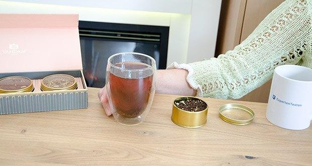 VAHDAM Sortiertes 3 Tee-Geschenkset im Test - ein faszinierendes Trio aus 3 außergewöhnlichen Mischungen, Safran Masala Chai, süßer Himalaya Detox Grüntee und Earl Grey Masala Chai