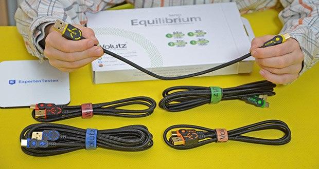 Volutz USB C Kabel 5er Pack im Test - Sie erhalten: ein 5er Set (3m, 2m, 2x 1m, 0,3m) USB C Kabel