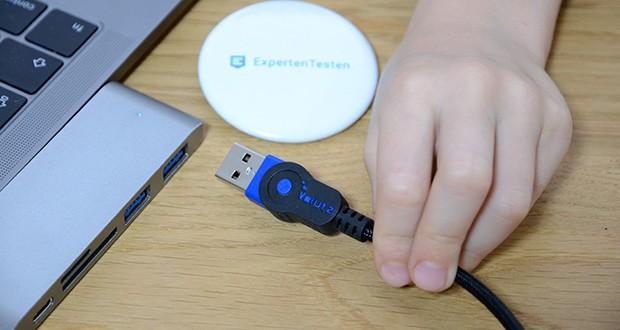 Volutz Micro USB Kabel 5er Pack im Test - das USB auf Micro USB Schnellladekabel bietet eine Stromladung von 2.4A /3V und einer DatenĂĽbertragung von bis zu 480Mbit/s bei USB 2.0