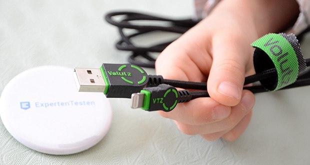 Volutz USB zu Lightning Kabel 5er Pack im Test - 4,2 mm dünne Spitze, ermöglicht die Verwendung mit jeder Schutzhülle