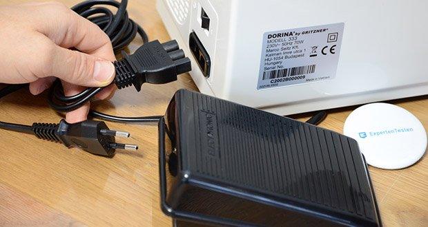 Gritzner Dorina Nähmaschine 333 im Test - Maschinenmodell: Freiarmnähmaschine