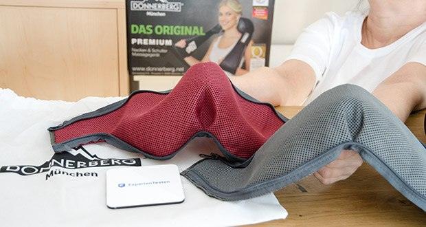 Donnerberg Nackenmassagegerät Premium NM089 im Test - 2x gratis austauschbare Ersatzbezüge - weich, robust und waschbar, für eine hygienische und langlebige Anwendung