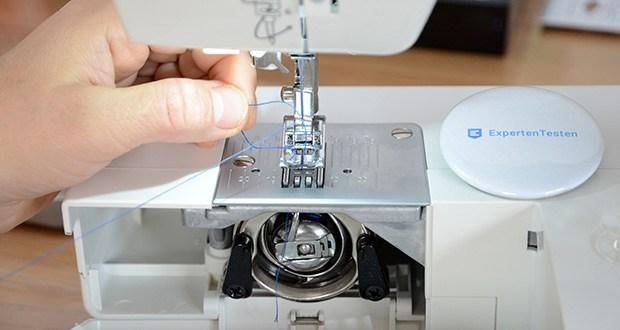 Gritzner Dorina Nähmaschine 333 im Test - genaue Einstellmöglichkeiten der Stichlänge und -breite