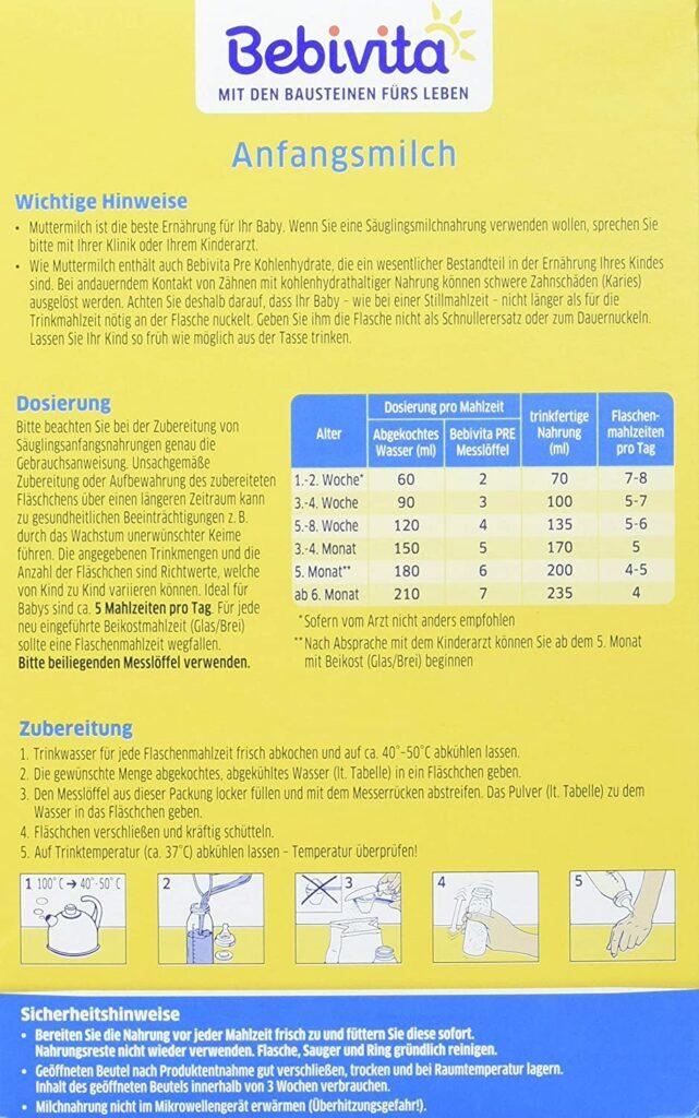 Die besten Pre Nahrungen im Test rtl.de Vergleich