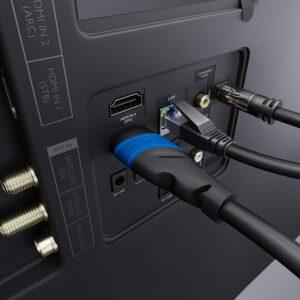 HDMI-Kabel Test Es gibt eine weitere Variante namens HDMI Kabel High Speed Ethernet, mit solch einem Kabel verfügen Sie zusätzlich über eine Internetverbindung, welches mit anderen Geräten geteilt werden kann.