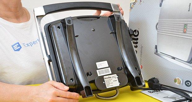 Breville Panini Grill Sandwichtoaster im Test - rutschfeste FĂĽĂźe und Kabelaufbewahrung