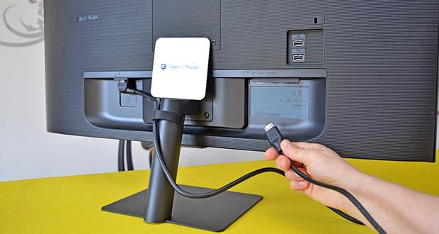 Samsung M5 Smart Monitor 32 Zoll im Test - produktive Konnektivität durch mehrere USB-Anschlüsse zum Verbinden Ihrer Geräte und Anschluss über Bluetooth