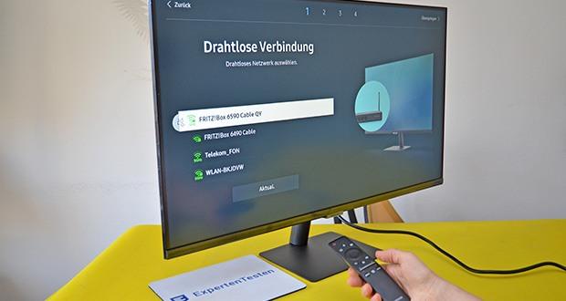 Samsung M5 Smart Monitor 32 Zoll im Test - die Full HD-Auflösung bedeutet eine hohe Pixelanzahl, sodass Fotos und Videos klar wiedergegeben werden