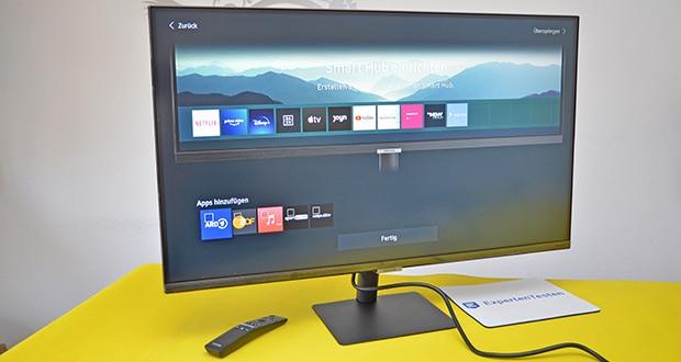 Samsung M5 Smart Monitor 32 Zoll im Test - greifen Sie ganz ohne PC auf eine Reihe von Smart TV-Apps wie Netflix, YouTube, Prime Video, Disney+ und HBO zu