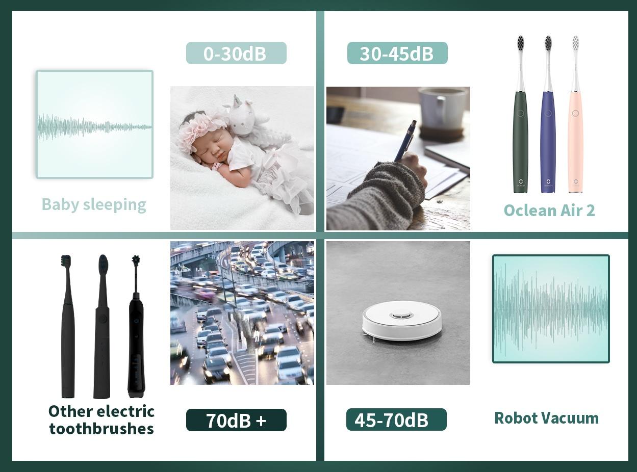 Das Baby schläft noch? Mit der Oclean Air 2 ist Zähneputzen kein Problem.