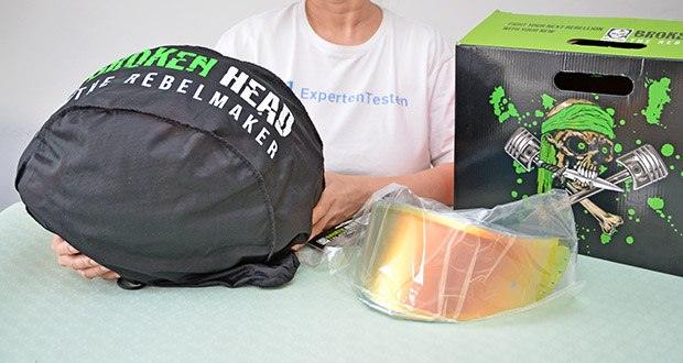Broken Head Jack S. V2 Pro Motorradhelm im Test - entspricht der aktuellen Motorradhelm-Norm ECE 22-05 für Deutschland und Europa