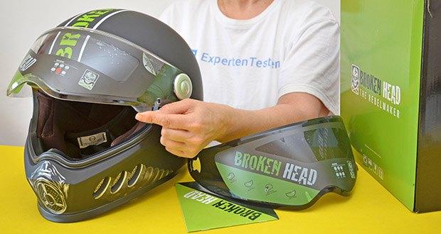 Broken Head Motorradhelm Gasman im Test - Außenmaterial: Polykarbonat