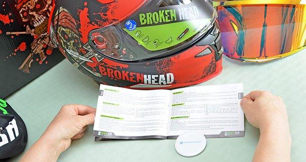 Broken Head Jack S. V2 Pro Motorradhelm im Test - durch die Visierverriegelung bleibt das Visier immer unten. Sogar bei schnellen Fahrten