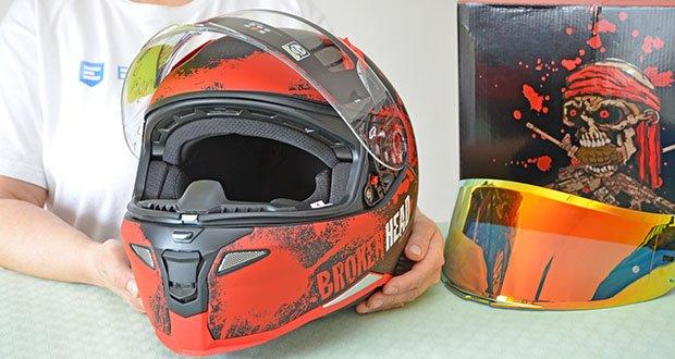 Broken Head Jack S. V2 Pro Motorradhelm im Test - Innenfutter waschbar mit max. 35ºC Wasser