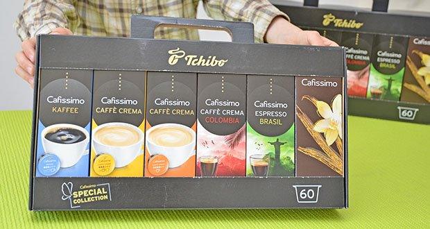 Tchibo Cafissimo Kapselkoffer Spesial Collection im Test - Set aus 6x 10 Kapseln = 60 Kapseln (441 g)