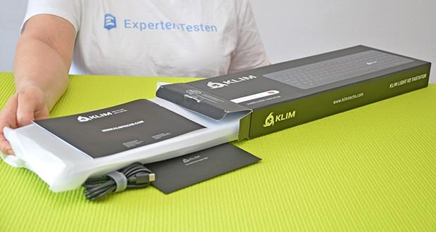 KLIM Light V2 Gaming Tastatur im Test - Produktabmessungen: 44 x 14.4 x 2.9 cm; Gewicht: 480 Gramm