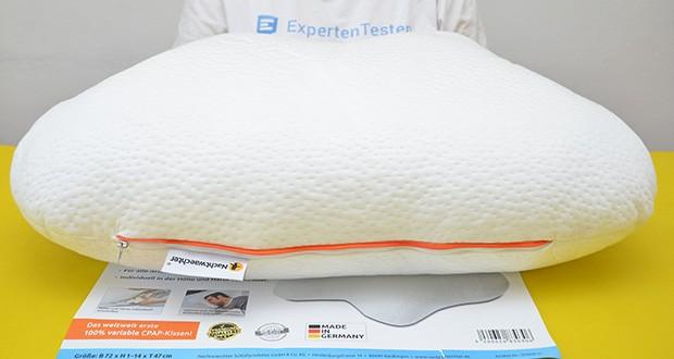 Nachtwaechter Seitenschläfer- und CPAP Kissen LINA im Test - einzigartige Nacken-Zone