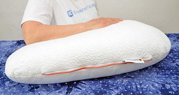 Nachtwaechter Seitenschläfer- und CPAP Kissen LINA im Test - Kissen-Höhe und Kissen-Härte stufenlos verstellbar, individuell anpassbar