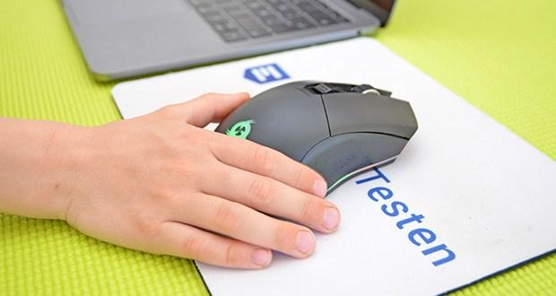 KLIM Blaze kabellose RGB Gaming Maus im Test - einstellbar auf bis zu 6000 DPI