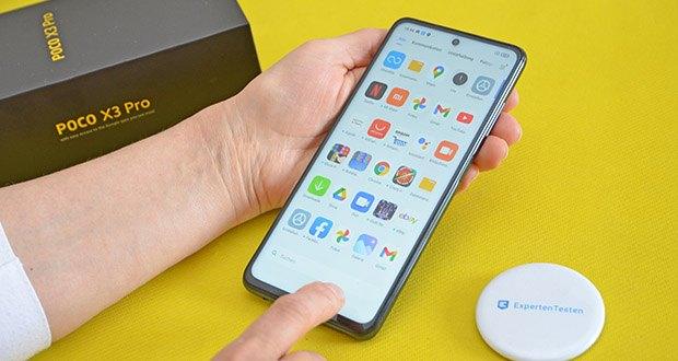 Xiaomi Smartphone Poco X3 Pro im Test - die zwei Lautsprecher liefern leistungsstarken Sound in Studioqualität