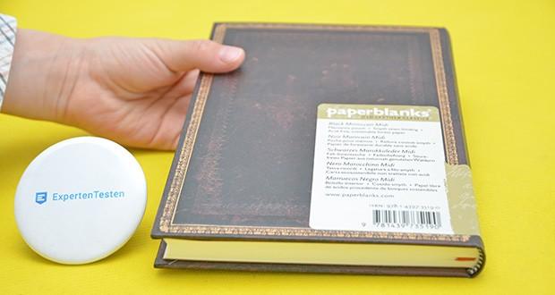 Paperblanks Faux Leder Notizbuch im Test - Fadenheftung, mit Elastikband Verschluss