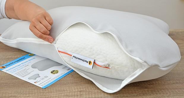 Seitenschläferkissen Test Nachtwaechter Kissen-Bezug für Kissen LINA im Test - super atmungsaktiv