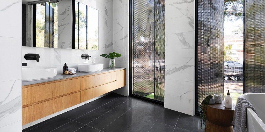 Bio Vinylboden im Badezimmer