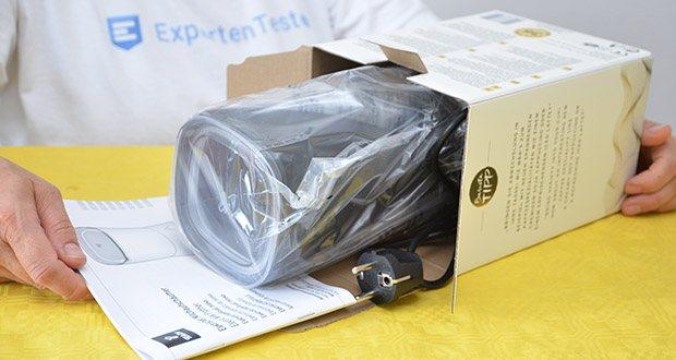 Tchibo Elektrischer Milchaufschäumer schwarz im Test - Maße: B x H x T ca. 10,5 x 20 x 11,5 cm