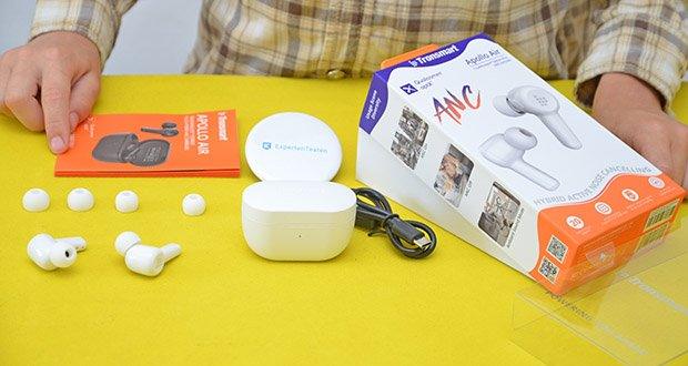 Tronsmart Apollo Air In-ear-Kopfhörer im Test - Produktabmessungen: 17.7 x 8.8 x 3.7 cm; Gewicht: 160 g