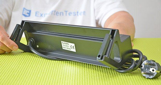 Elbe Inno klemmbare Tischsteckdose im Test - mit einem besonders dicken Kabel ausgestattet (1,50 mm); Länge des Kabels: 1.5 m