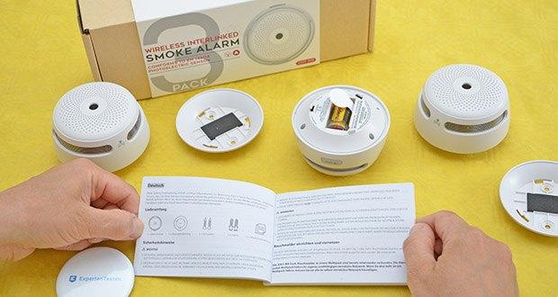 X-Sense Mini Funkvernetzbarer Rauchmelder 3-Pack im Test - ermöglicht störende Alarme, die durch Küchendämpfe, Rauchen usw. verursacht werden, über die App vorübergehend auszuschalten