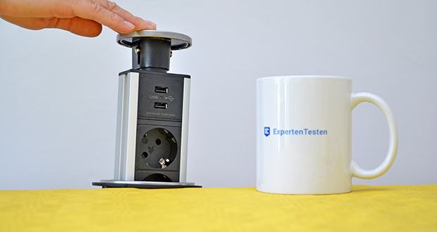 Elbe Inno versenkbare Tischsteckdosenleiste im Test - langlebig und schön