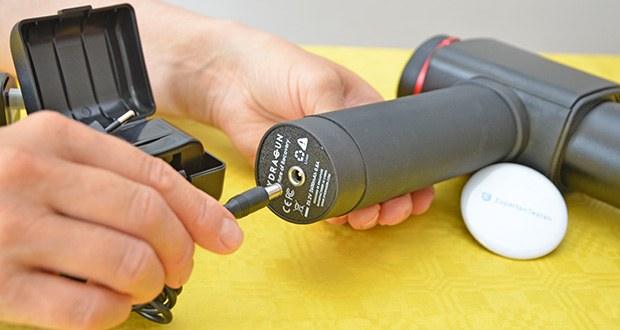 Hydragun Massagepistole im Test - Akku-Kapazität: 2600 mAh