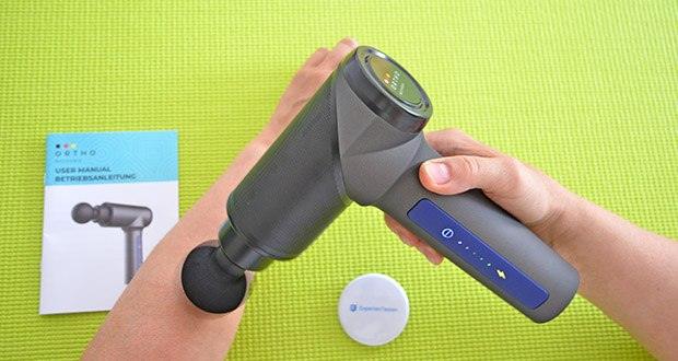 Orthomechanik OrthoGun 2.0 Massagepistole im Test - mit innovativer UltraSilent-Technologie: Geräuschpegel < 50 dB