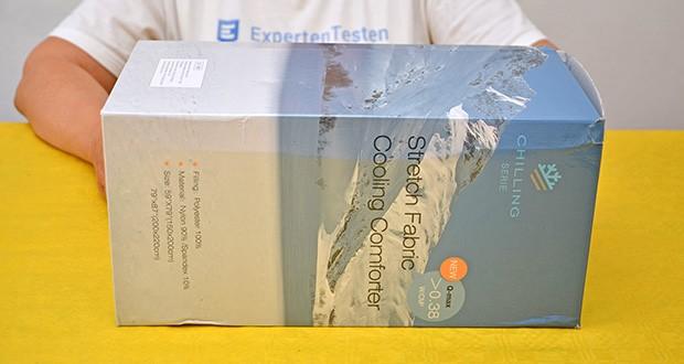 Elegear Arc-Chill Sommerdecke Kühldecke im Test - Arc-Chill Kühltechnologie stammt aus Japan und ist die einzige offiziell Kühltechnologie