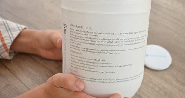 dr.reinwald vital ColoSTABIL Präbiotische Ballaststoffe im Test - Verwendung als wertvolle Nährstoff- & Ballaststoffquelle, als sättigende und kalorienarme Zwischenmahlzeit (z.B. als Shake)