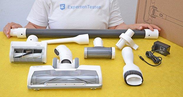 Tineco Akkustaubsauger Pure One X im Test - inklusive verschiedener Bürsten: motorisierte Multifunktionsbürste, 2-in-1-Staubbürste, Mini-Turbobürste, Fugendüse