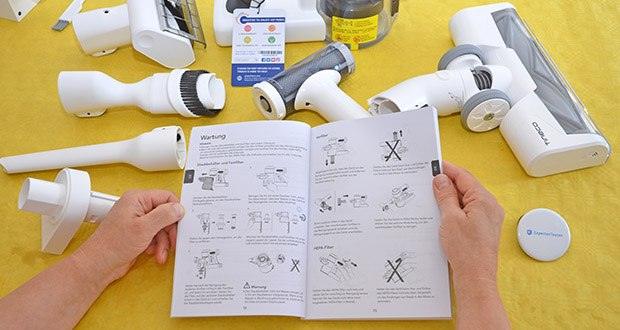 Tineco Akkustaubsauger Pure One X im Test - der Sensor erkennt Verschmutzungen und passt die Saugleistung dementsprechend automatisch an, somit wird eine effiziente Reinigung und optimale Energienutzung erreicht