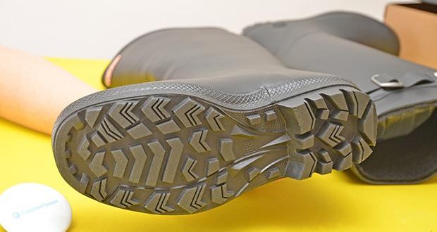 Viking Damen Foxy Winter Langschaft Gummistiefel im Test - die hochwertige Sohlenkonstruktion sorgt für sicheren Halt