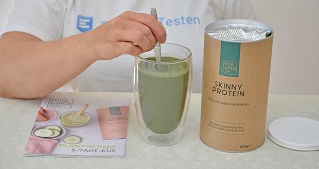 Your Super SKINNY PROTEIN Bio Proteinpulver im Test - Superfood Mix für: veganes Protein mit extra Grünzeug