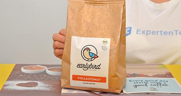 earlybird Bio ganze Bohne Kaffee Vollautomat im Test - bio, fair und klimaneutral