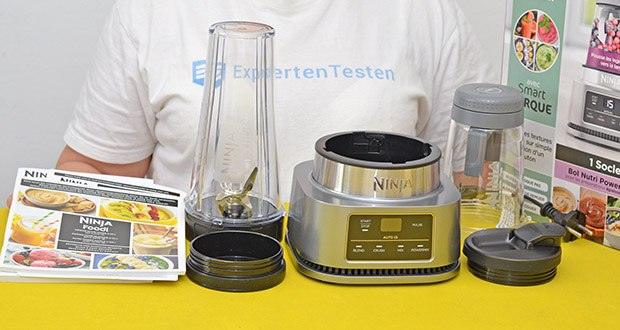 Ninja Foodi 2-in-1 Power Nutri Mixer CB100EU im Test - dank leistungsstarkem 1100-Watt-Motor, Smart Torque und Auto-iQ-Technologie zaubern Sie auf Knopfdruck leichte und cremige Köstlichkeiten genauso wie cremige Aufstriche