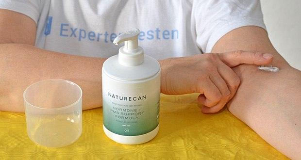 Naturecan CBD PMS Creme im Test - natürliche unterstützende Inhaltsstoffe