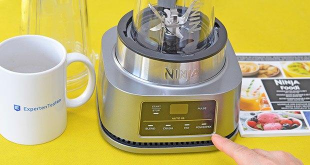 Ninja Foodi 2-in-1 Power Nutri Mixer CB100EU im Test - wählen Sie einfach eines von 4 intelligenten Programmen, die speziell für Becher und Schüssel konzipiert wurden: Blend, Crush, Mix oder PowerMix