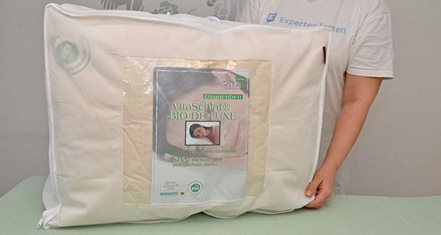 Vitaschlaf-Bio-Luxe-Arktik-Daunendecke-135x200cm im Test - Made in Germany