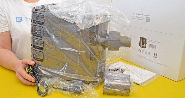 Springlane Automatische Nudelmaschine Nina im Test - Maße (cm): 39 x 18 x 27,5; Gewicht (kg): 4,5