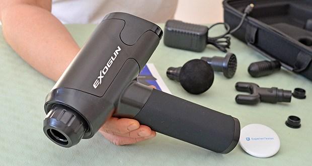 ExoGun DreamPro Massagepistole im Test - Drehzahlbereich von 1.200 bis 3.200 Schlägen pro Minute