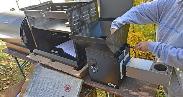 Burnhard Pelletsmoker Flint im Test - führen Sie alle Montageschritte in der angegebenen Reihenfolge vollständig durch
